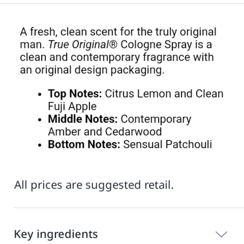 True Original Cologne - Picture 2 of 3